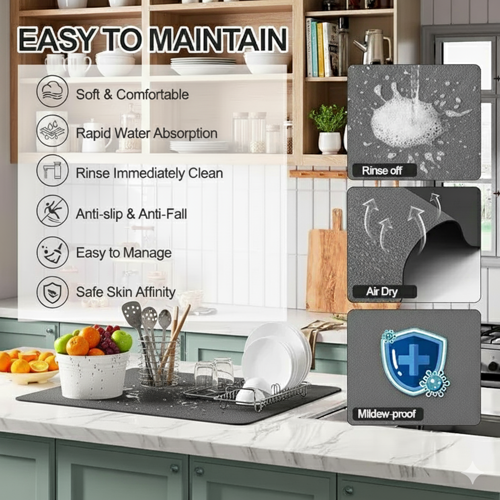 The RapidDry Kitchen Mat