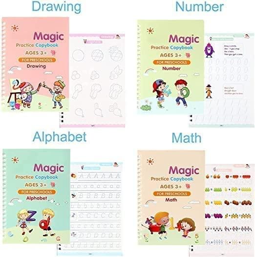 Magic Reusable Kids' Copybook Set